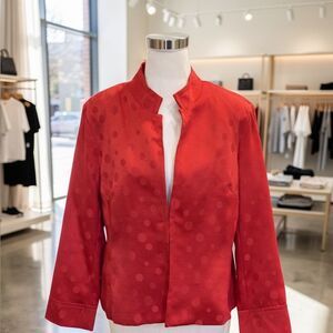 Erin London Red Polka Dot Blazer